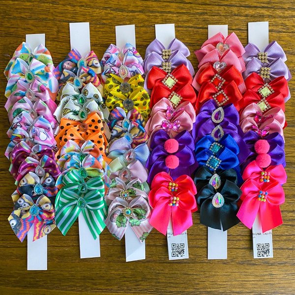 01 laco ponta m banho e tosa 10 50 ou 100 un