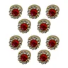 09 cristal para penteado 12mm 10 un escolha a cor vermelho