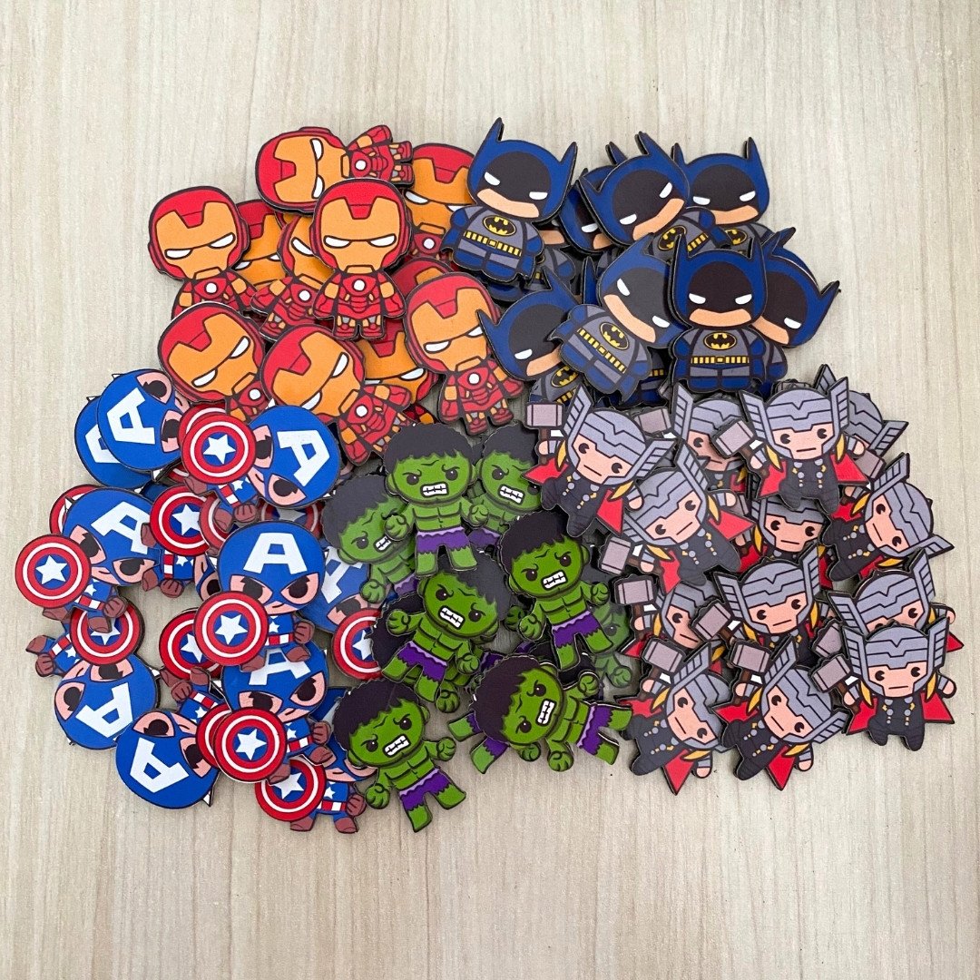 07 adesivo paper herois marvel 10 un