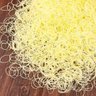 09 elastico fino de silicone 100 ou 500 un escolha a cor amarelo 100 un