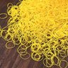 11 elastico fino de silicone 100 ou 500 un escolha a cor amarelo 100 un