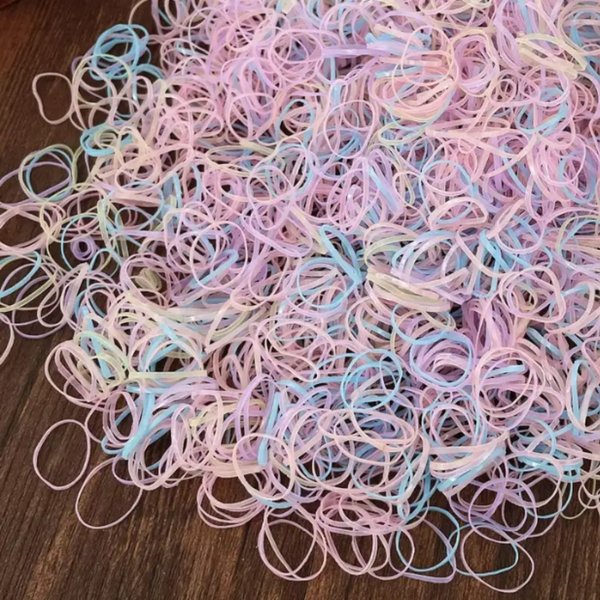 16 elastico fino de silicone 100 ou 500 un escolha a cor amarelo 100 un