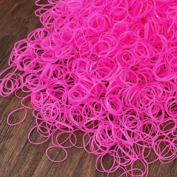 21 elastico fino de silicone 100 ou 500 un escolha a cor amarelo 100 un