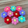 03 flor pom pom p 10 un elastico ou adesivo elastico