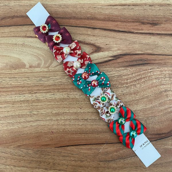 10 gargantilha laco m natal 10 un sortidas