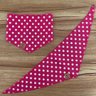 01 bandana pet rosa pink flor branca 10 un p ao gg m