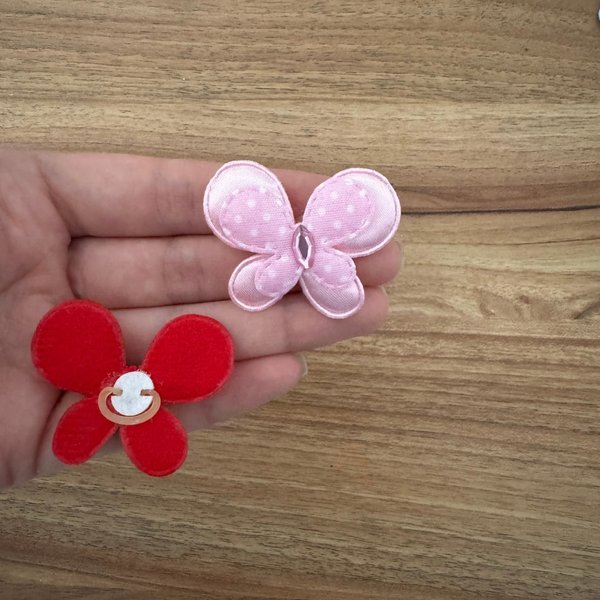 07 lacinho flor tecido p 30 un sortidas