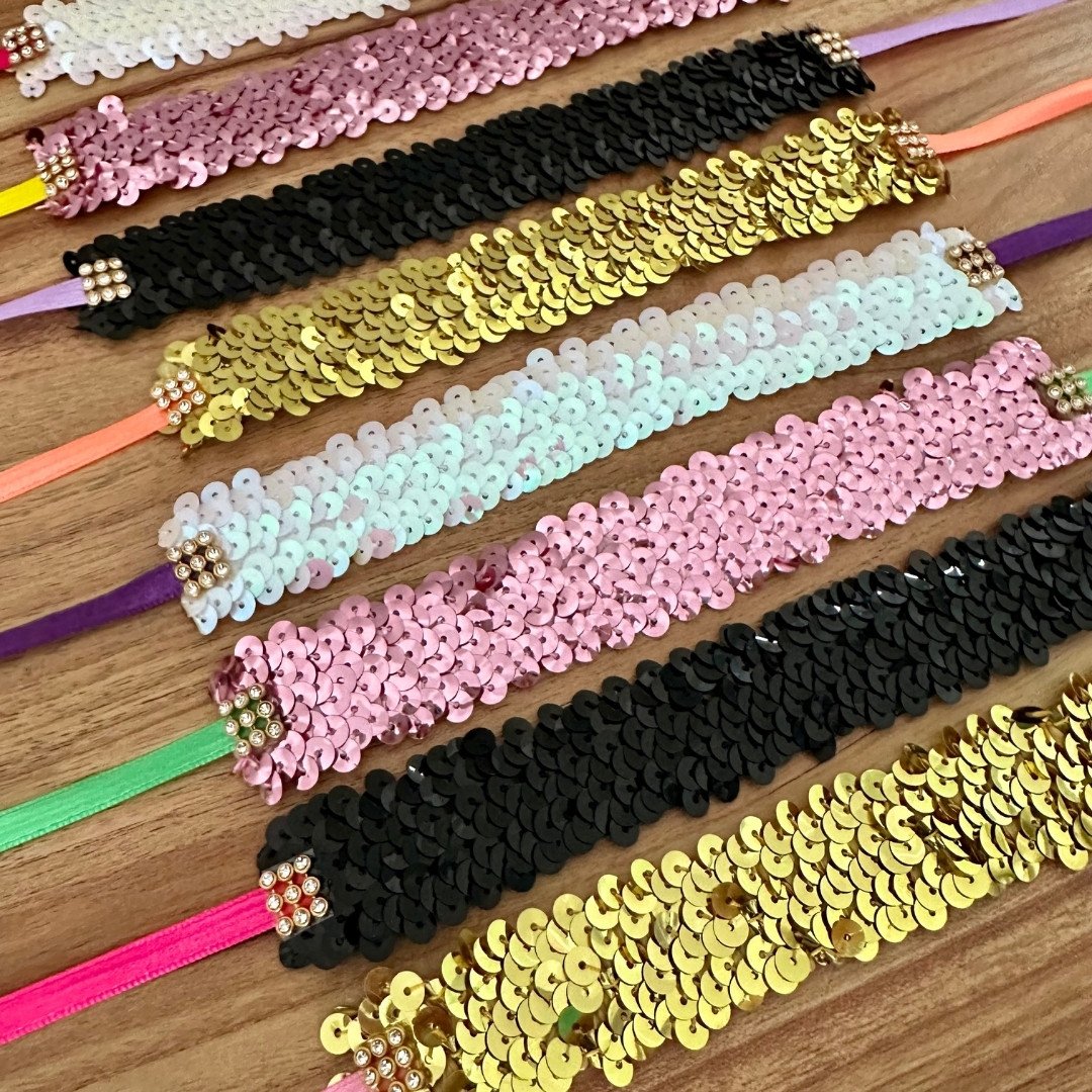 10 gargantilha paete carnaval m 10 un sortidas