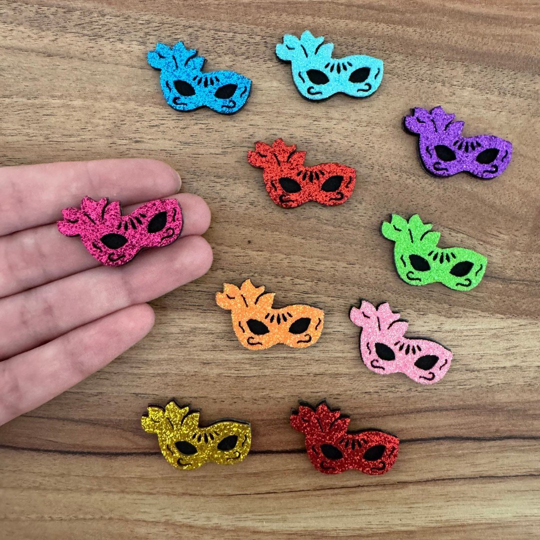 02 adesivo pet premium carnaval mascara 10 un