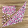 01 kit pet bandana e adesivo vaquinha 20 un p m ou g m