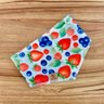 01 off bandana pet azul turquesa frutas 10 un p m ou g g