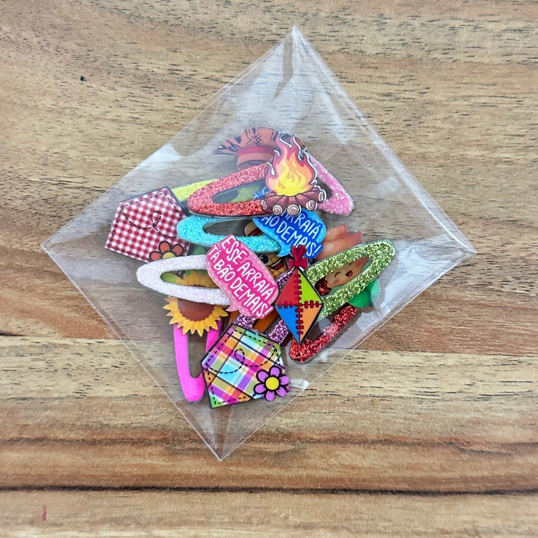 01 adesivo tic tac acrilico festa junina 10 un