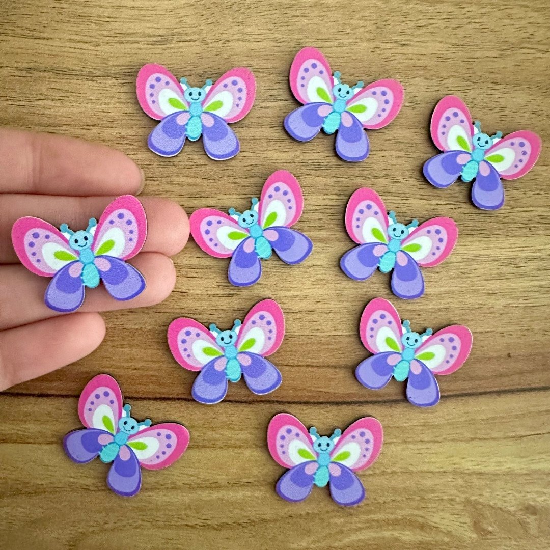 02 adesivo paper borboleta lilas e rosa 10 un sortidas