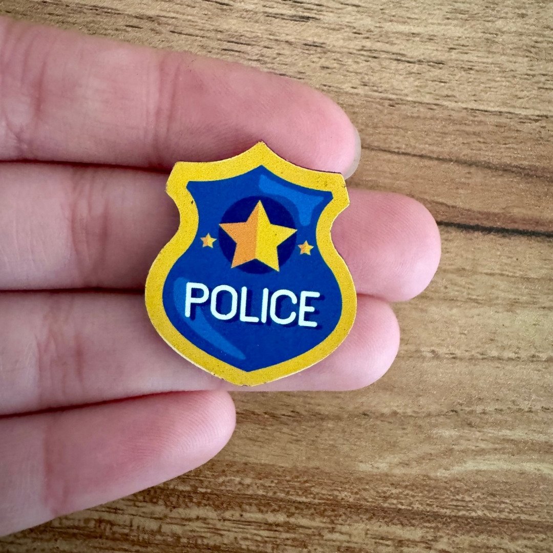 18 adesivo paper cao policia 10 un sortidas