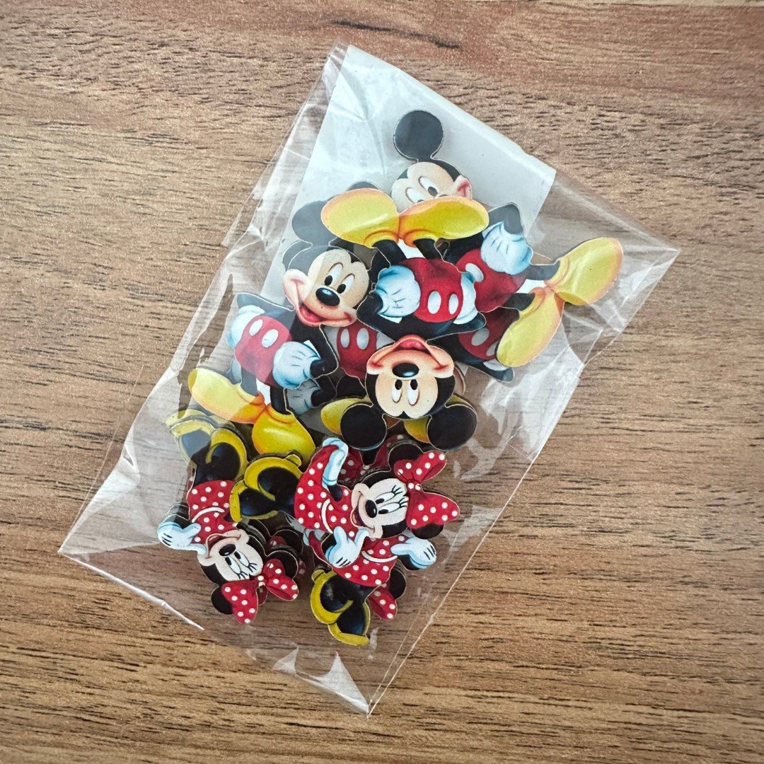 01 adesivo paper mickey e minnie 10 un sortidas