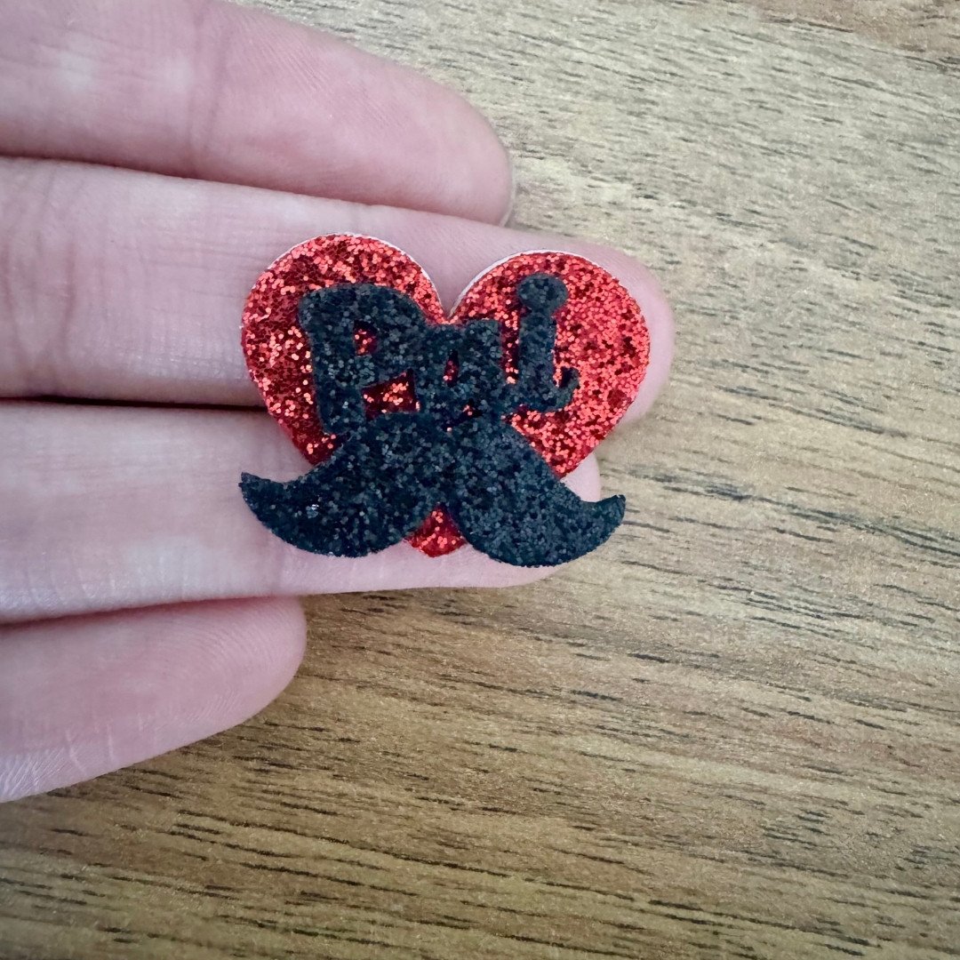 03 adesivo eva coracao pai bigode 10 un sortidas