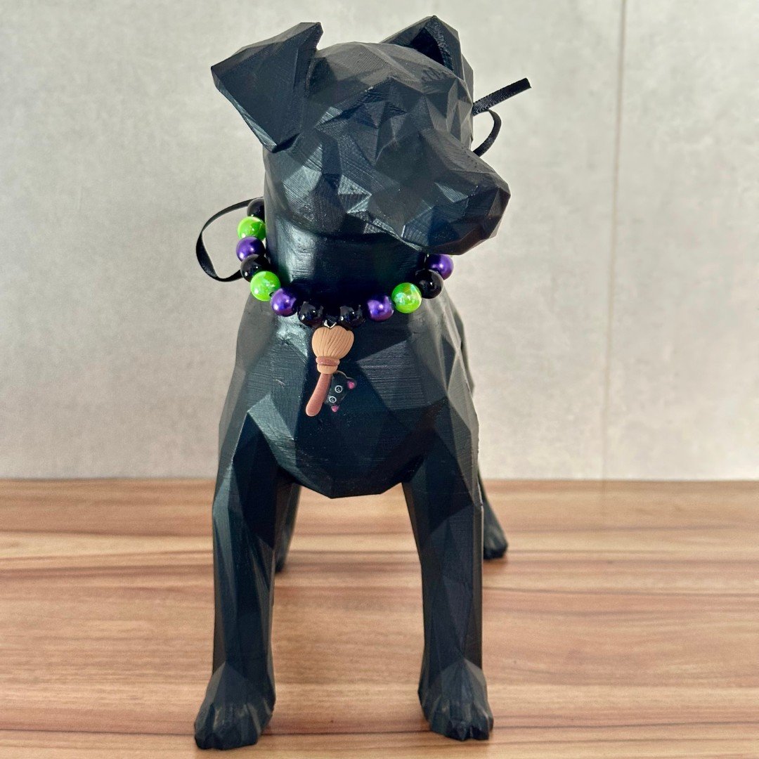 01 colar de perolas halloween vassoura 1 un