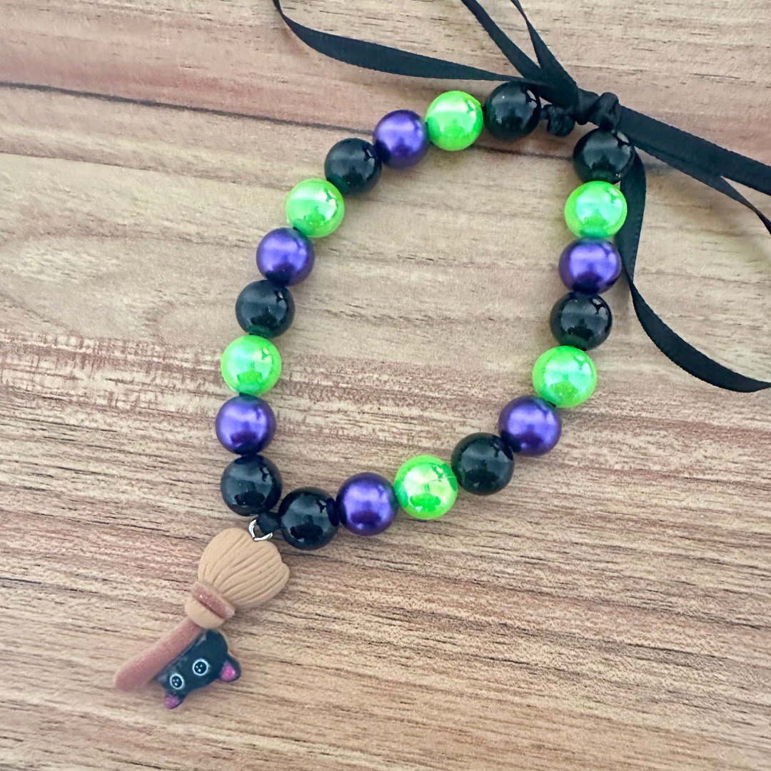 02 colar de perolas halloween vassoura 1 un