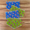 01 off bandana pet azul escuro caveira mexicana 10 un m ou g m