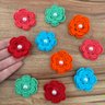 07 flor croche artesanal 10 un escolha a cor