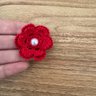 09 flor croche artesanal 10 un escolha a cor