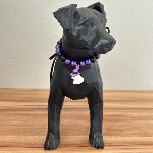 06 colar de perolas halloween fantasma preto e roxo 1 un