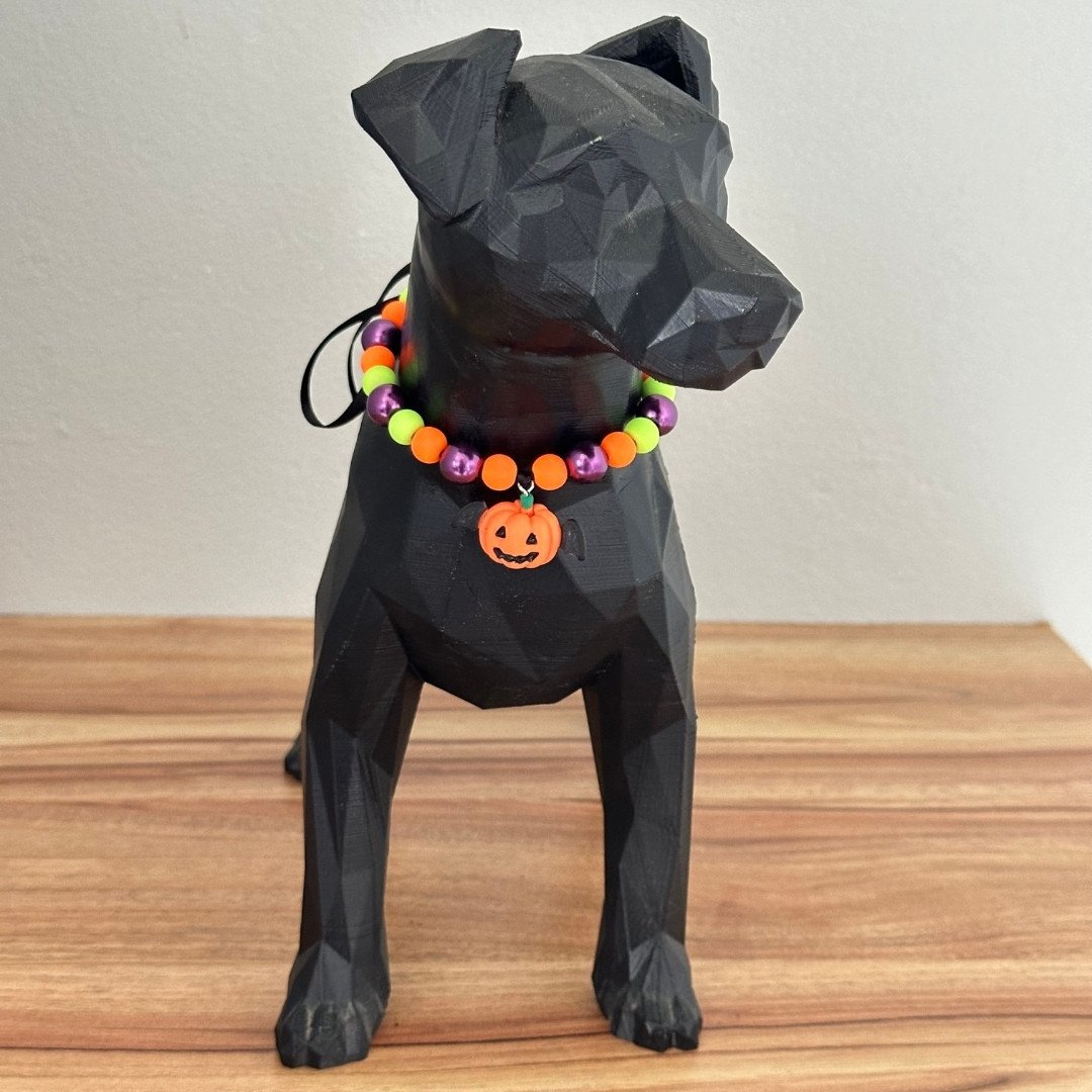 10 colar de perolas halloween fantasma preto e roxo 1 un