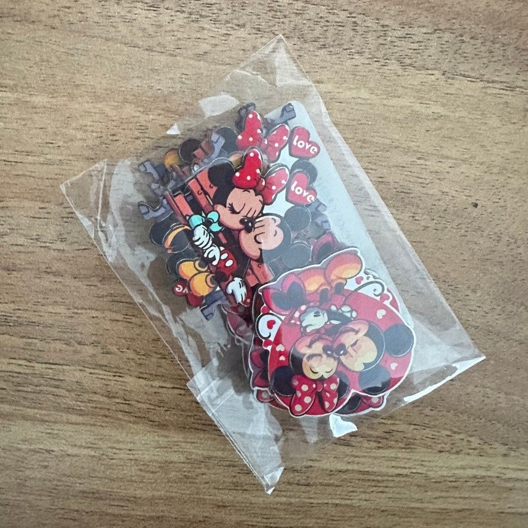 01 adesivo paper love mickey minnie 10 un