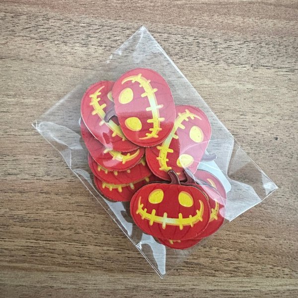 01 adesivo paper halloween abobora 10 un