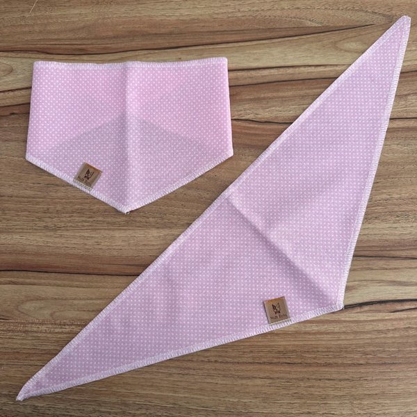 01 bandana pet poa rosa claro 10 un p m e g m