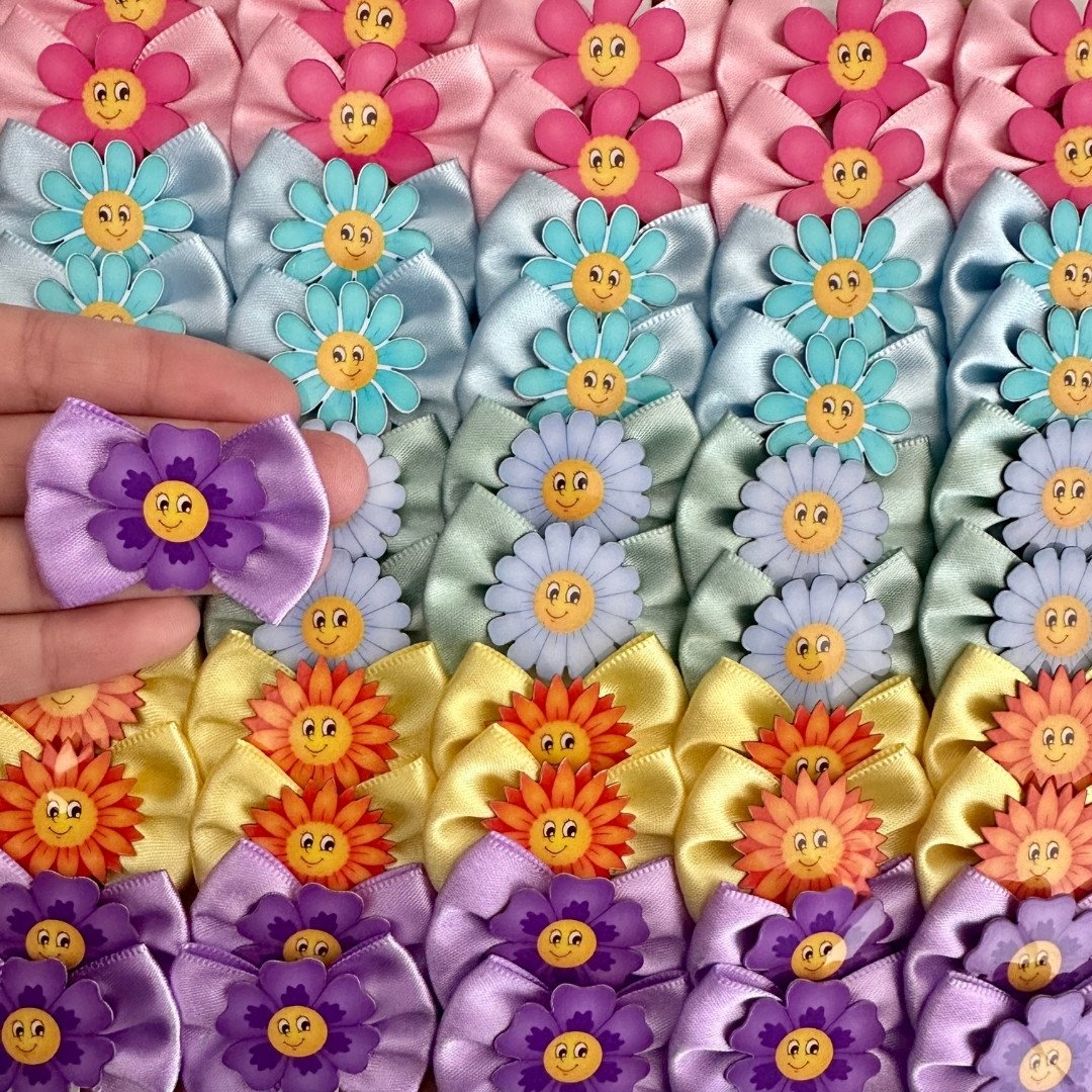 16 laco m acrilico flor feliz 10 un