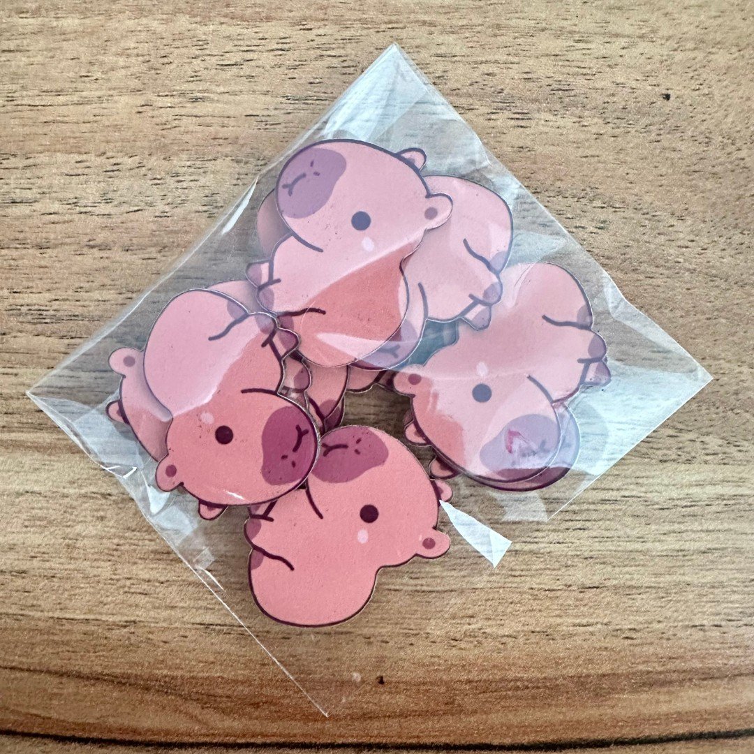 04 adesivo paper capivara praia 10 un