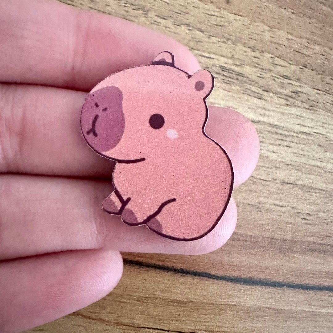 06 adesivo paper capivara praia 10 un