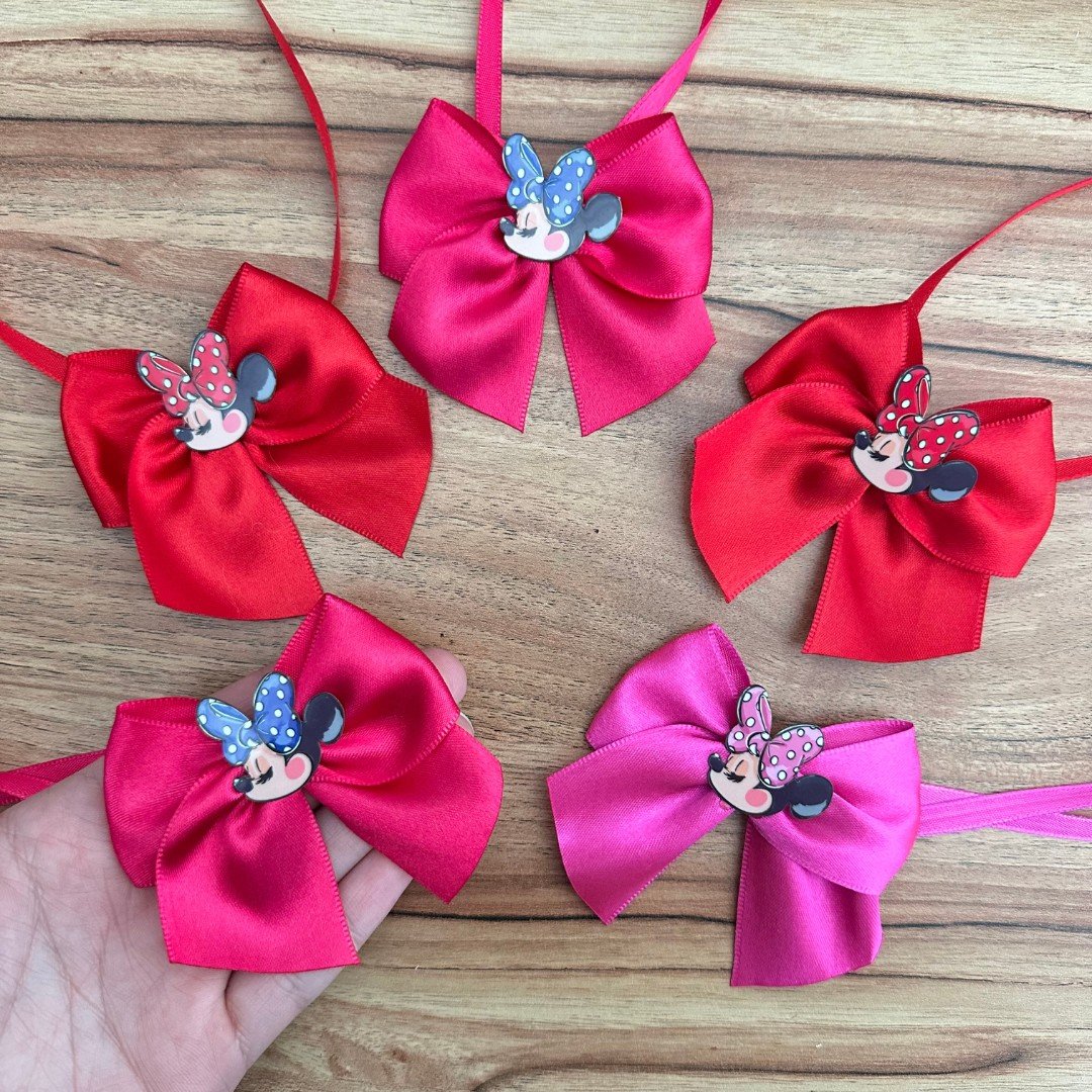 11 gargantilha laco m acrilico minnie lado 10 un