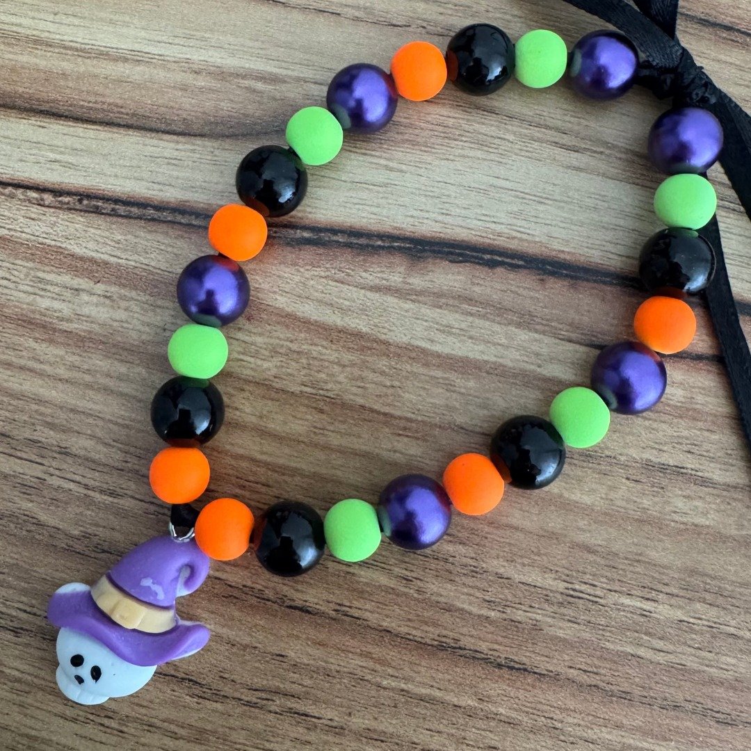 06 colar de perolas halloween bombom caveira 1 un