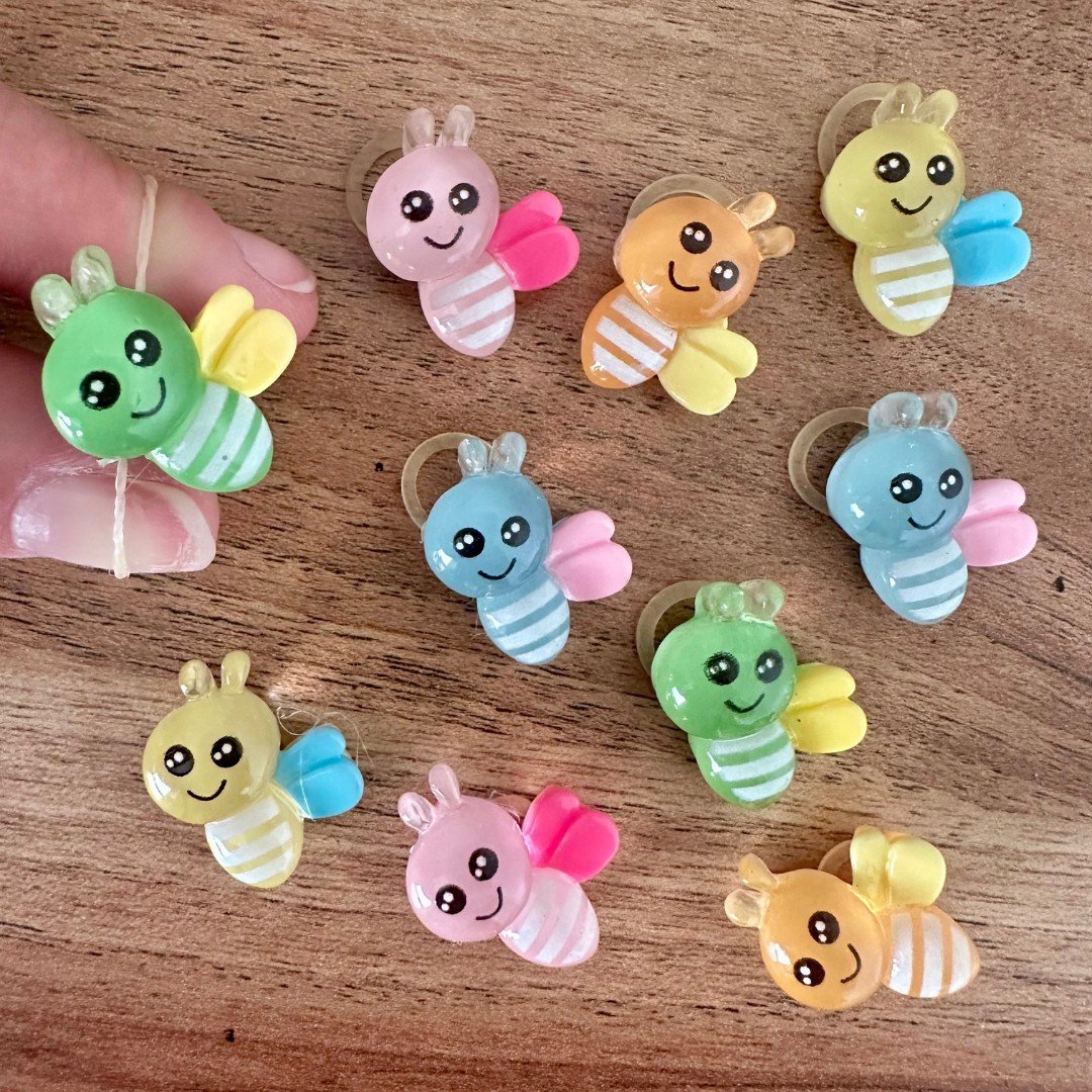 08 lacinho p resina abelha flor 10 un