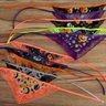 05 bandana halloween babador em renda 10 un