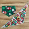 03 bandana pet natal bege papai noel 10 un m ou g
