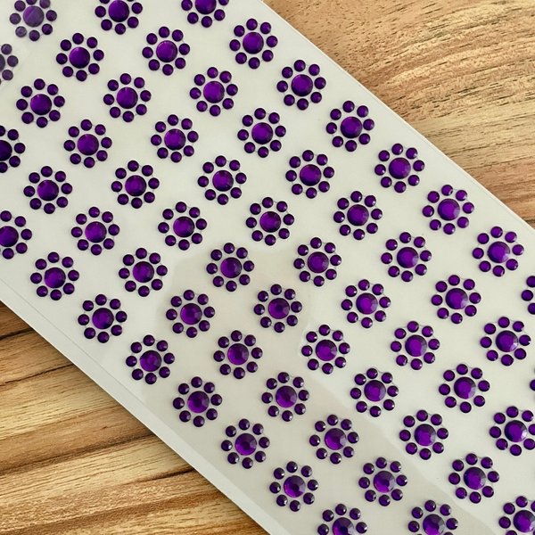 05 cartela adesiva g flor strass cristal 13mm verde bandeira