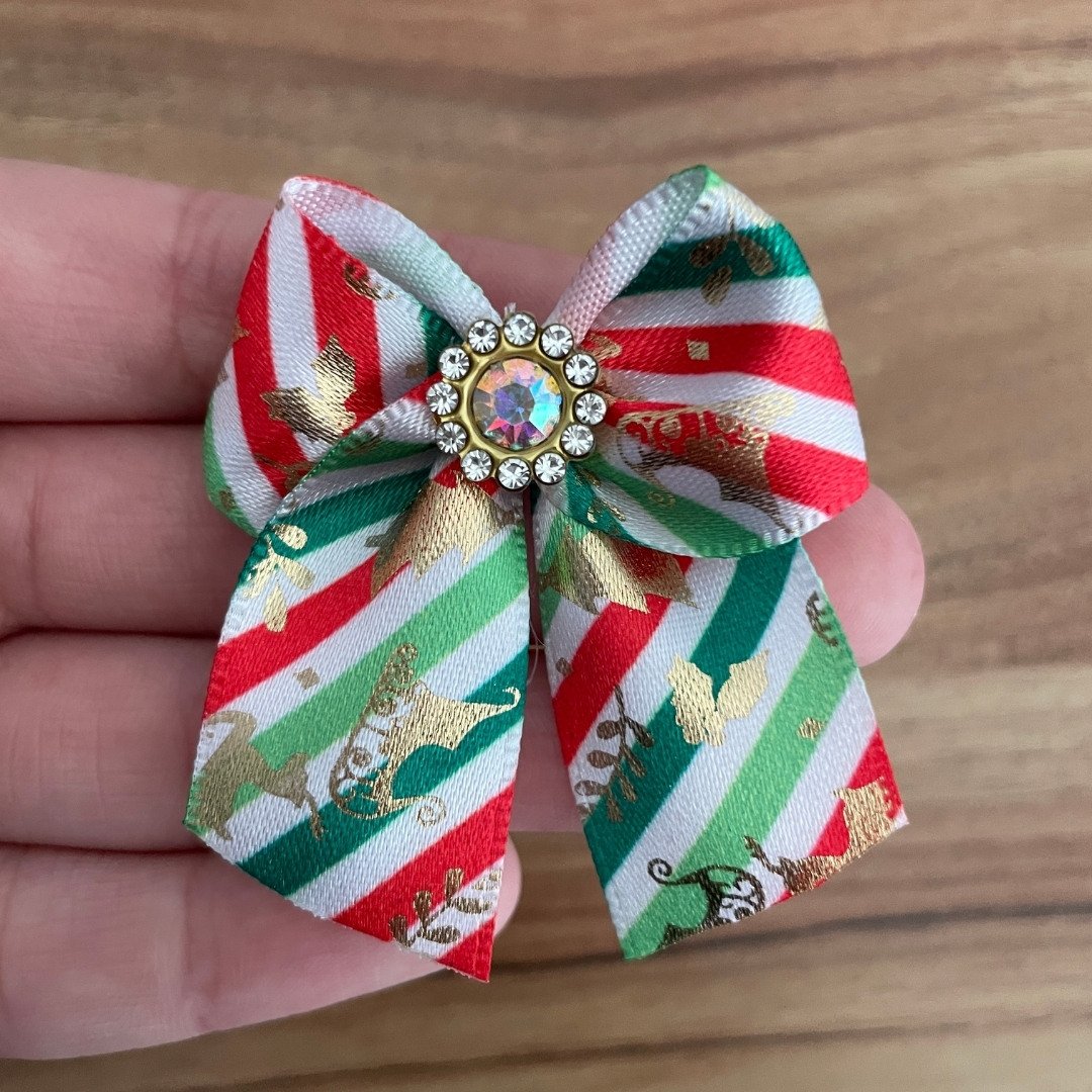 12 laco m acrilico natal fita veludo personagens 10 un