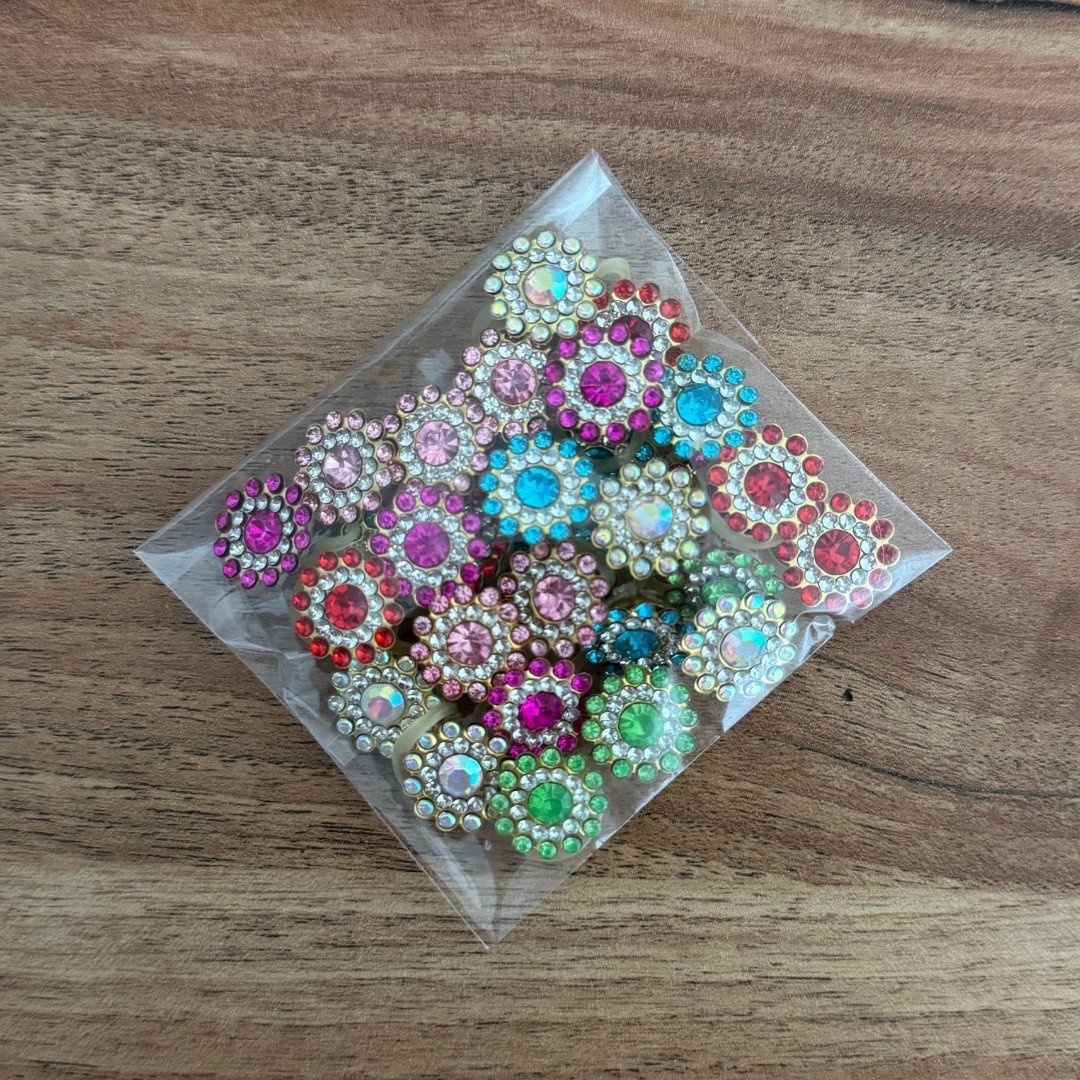 01 cristal para penteado 14mm 30 un