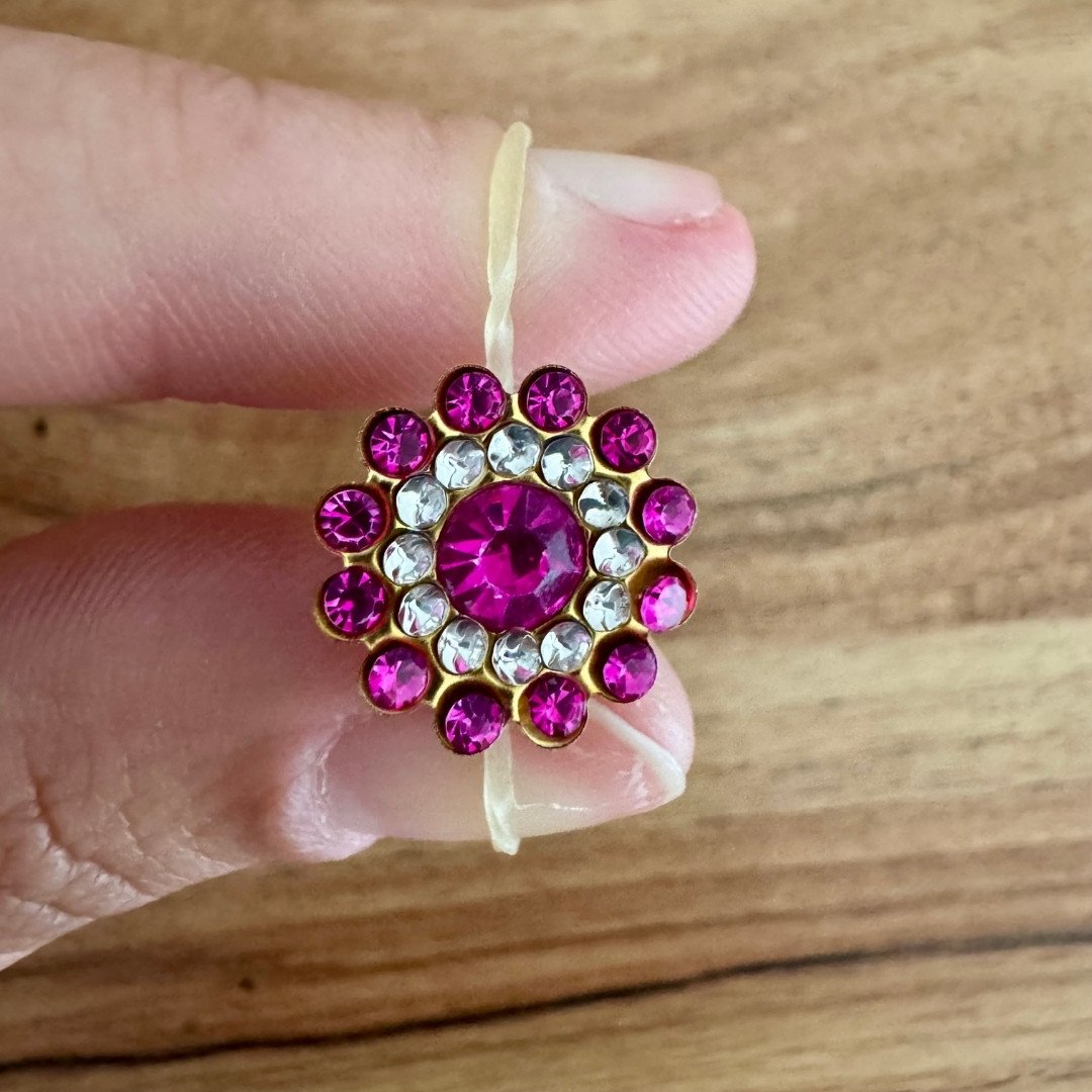 05 cristal para penteado 14mm 30 un