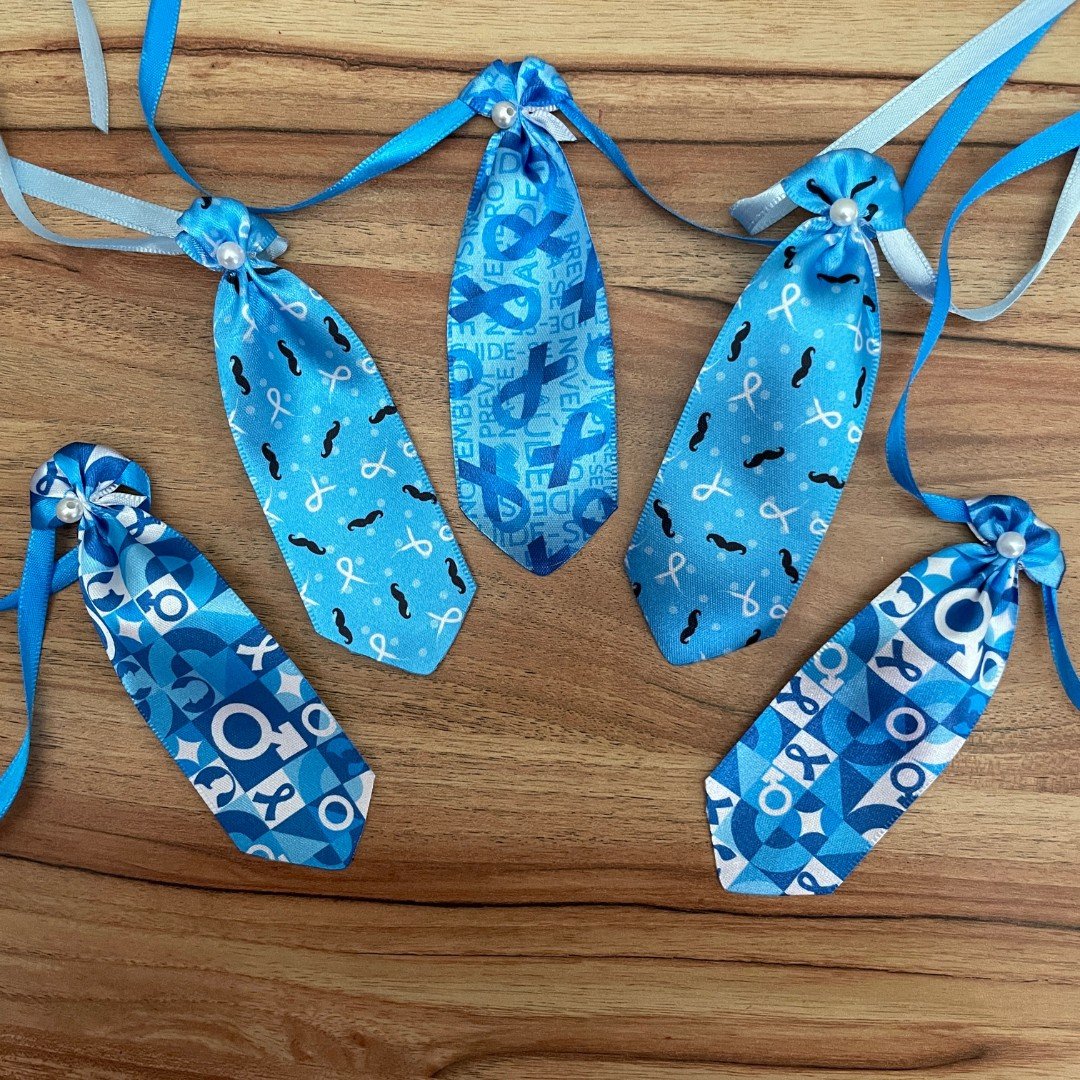 02 gravata m novembro azul 10 un sortidas