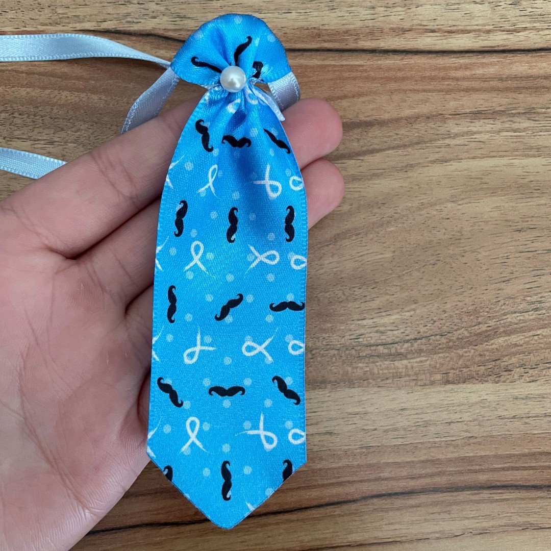 03 gravata m novembro azul 10 un sortidas