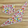 01 bandana pet donut e frutinhas 10 un p m ou g g