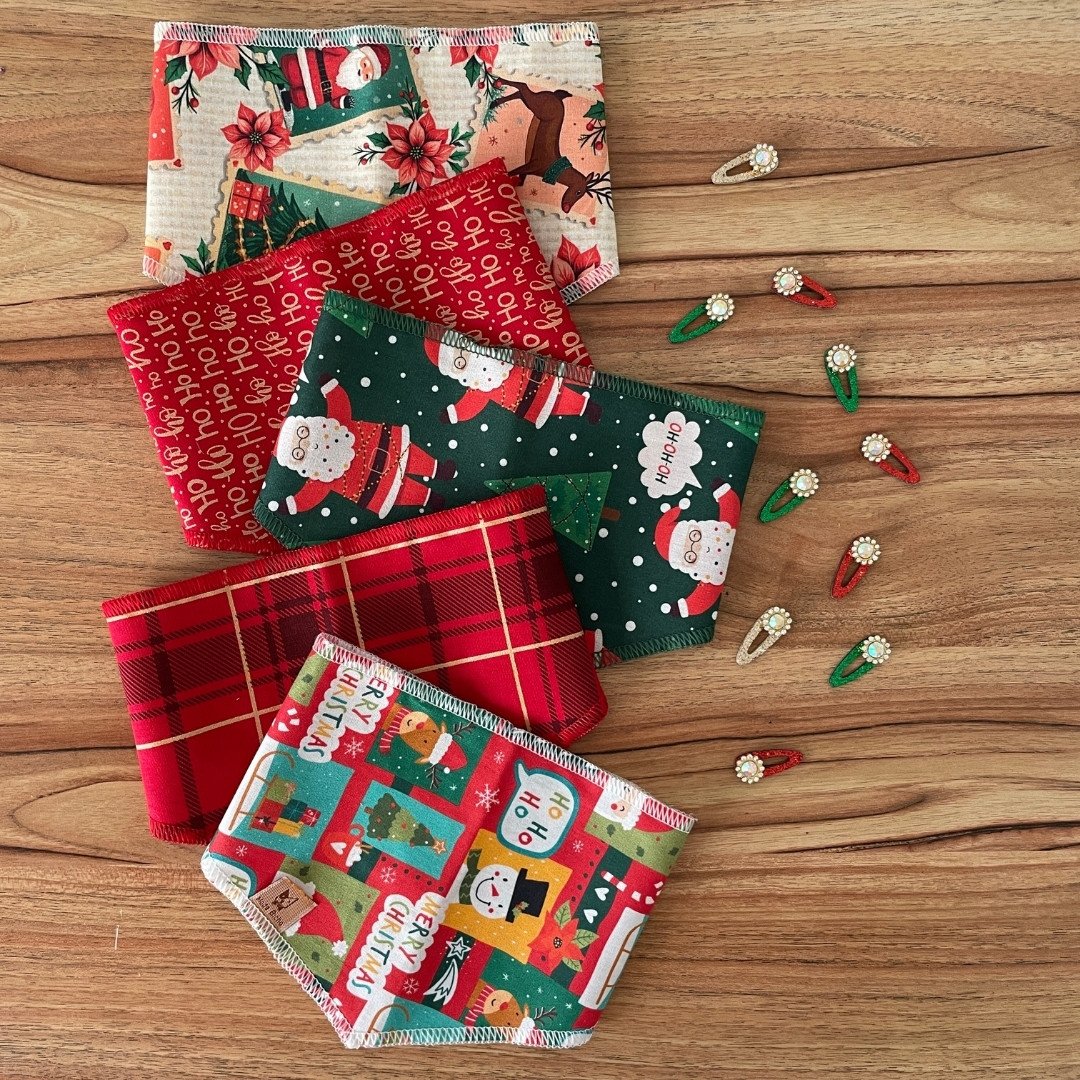 02 kit pet bandana e adesivo tic tac natal 20 un m ou g g