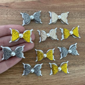 02 adesivo pet premium lacinho duplo rosa bicolor 10 un