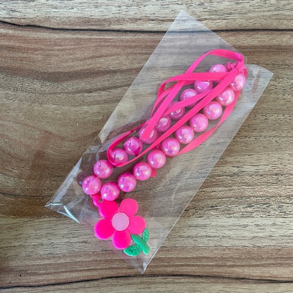 18 colar de perolas flor 1 un