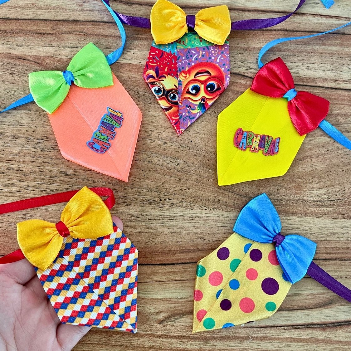 01 gravata luxo carnaval m 10 un sortidas