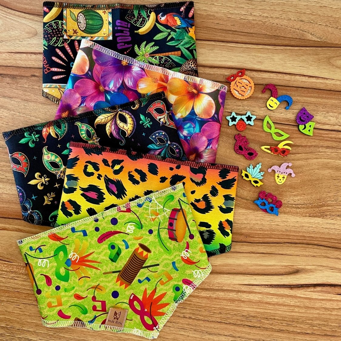 02 kit pet bandana e adesivo eva carnaval 20 un m ou g g